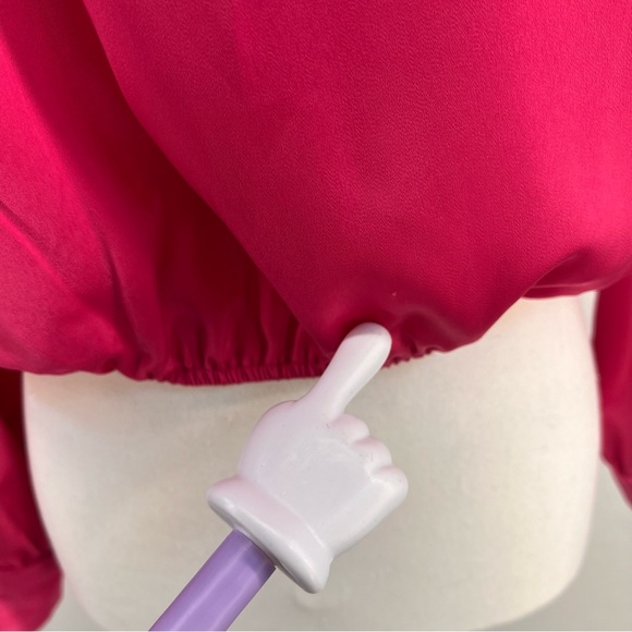 NWT Fall Casual Long Puff Sleeve Crop Top SIZE M - Picture 8 of 17